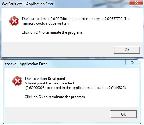 Windows 32 cmd.exe error
